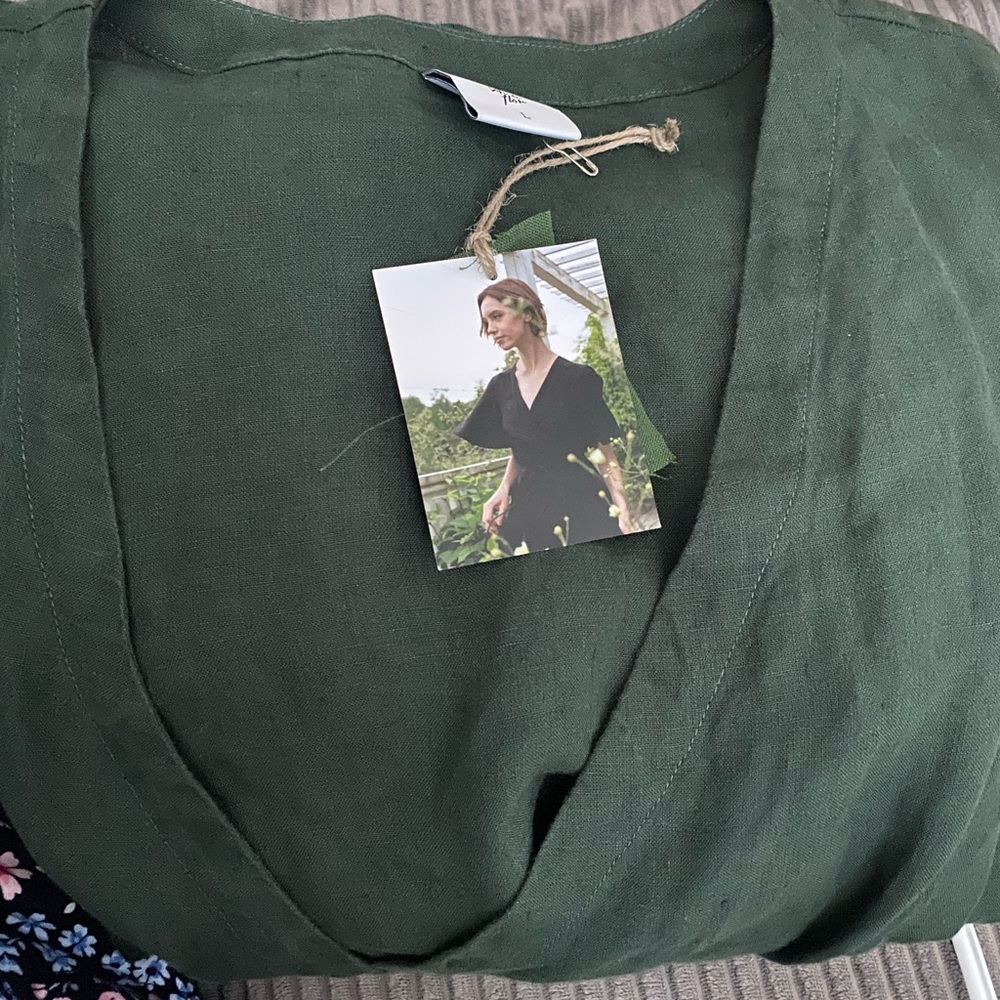 Son de Flor Evergreen Wrap Dress